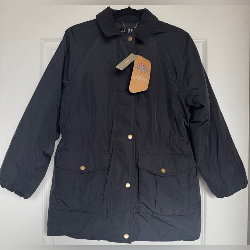 NWT! | J. CREW Women’s Puffer Barn Jacket with PrimaLoft | Black | Size XS - Picture 5 of 16